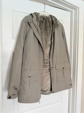 Natural Reflections Women's Utility Jacket in Taupe